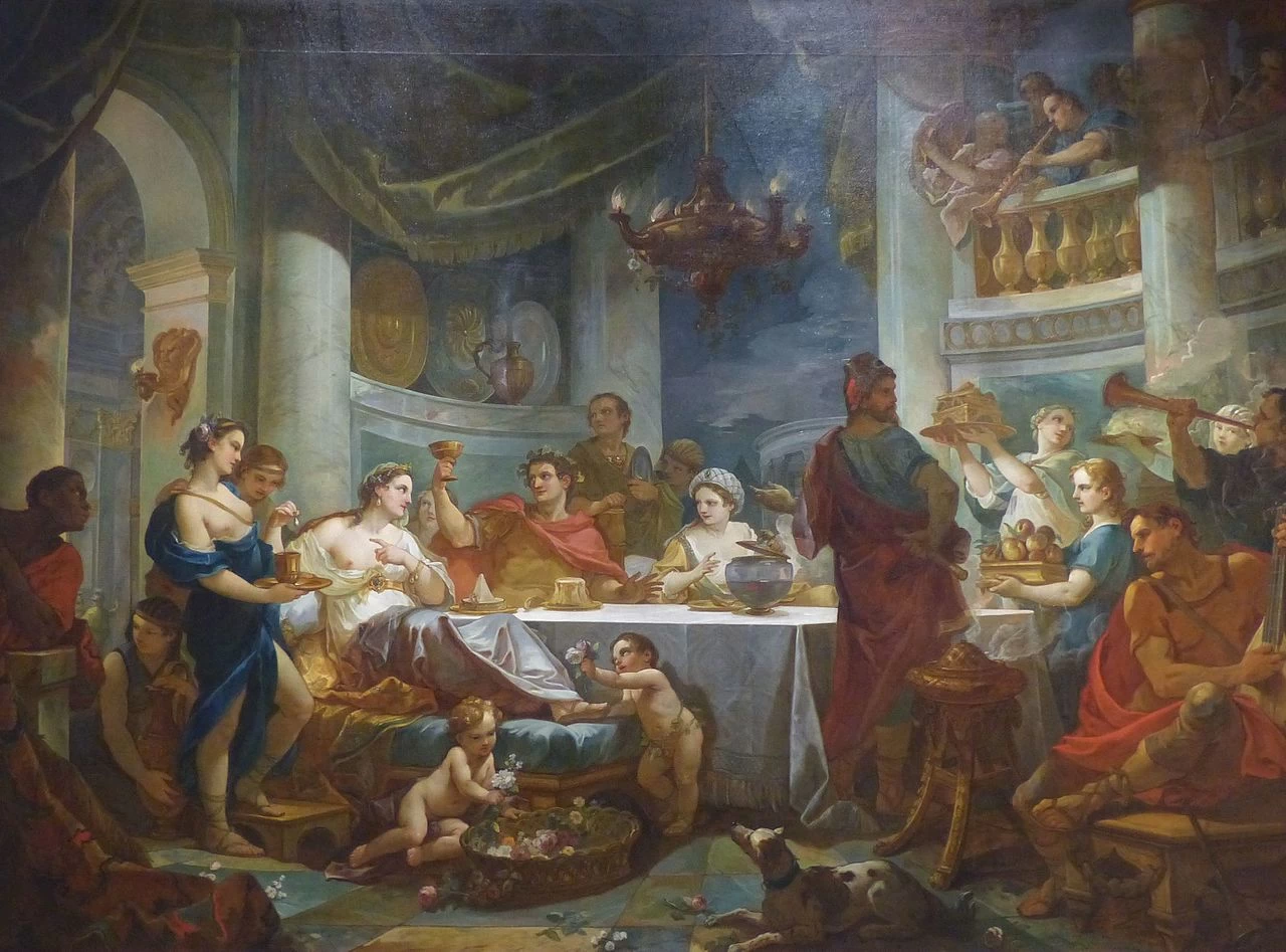 Pasto di Cleopatra e Marc'Antonio - Musée des beaux, arts de Nîmes